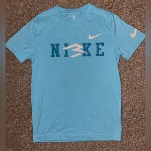 Nike Light Blue Logo Tee++ FREE UNDER ARMOR TEE